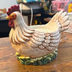 Gold canyon rare retired chicken wax warmer!